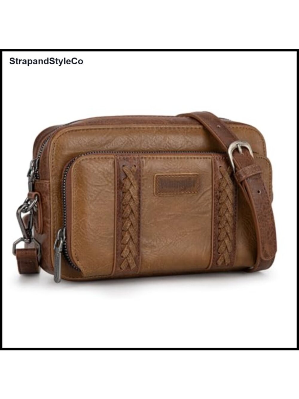 Western Small Crossbody Wallet Purse Multi Pocket Adjustable Strap